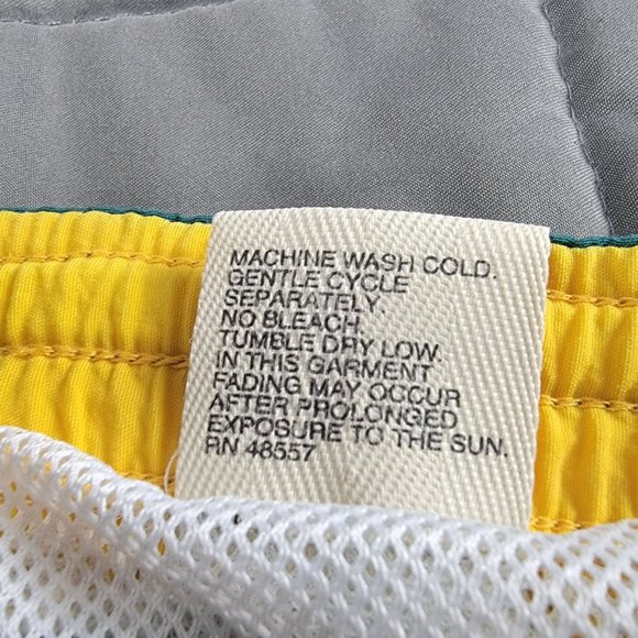 Cheetah Mens Large Green Swim Trunks Shorts Lightweight Athletic Outdoors - Picture 4 of 11